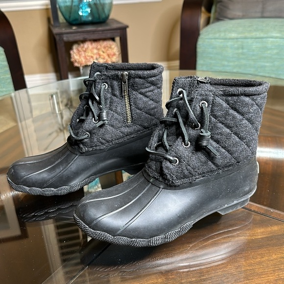 New Sperry‎ Wool Quilted Duck boots. Blackish grey - Picture 3 of 9